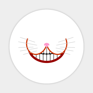 smiley cat face mask - not yellow Magnet